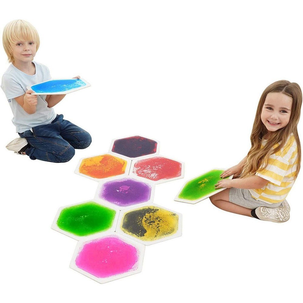 Hexagonal Liquid Tiles Set of 9 - ABC School Supplies