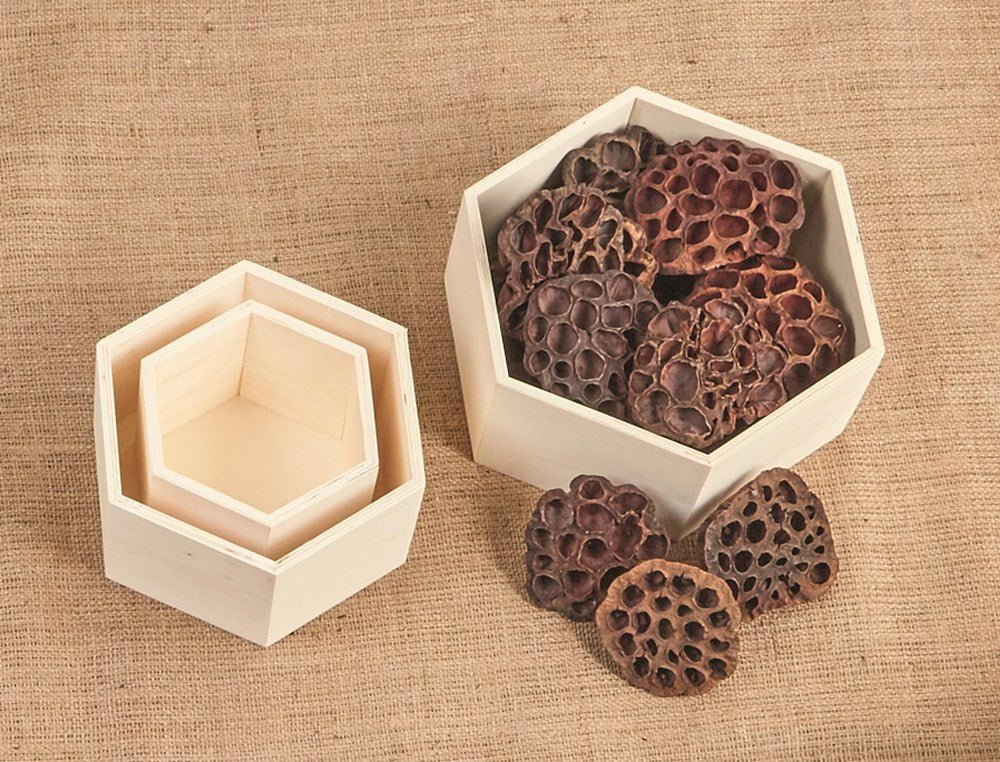 Hexagonal Storage Boxes - Pack of 3 - ABC School Supplies