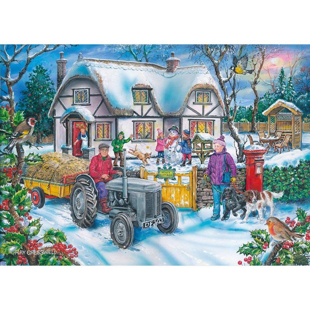 Holly Cottage - 1000 Piece Jigsaw Puzzle - ABC School Supplies