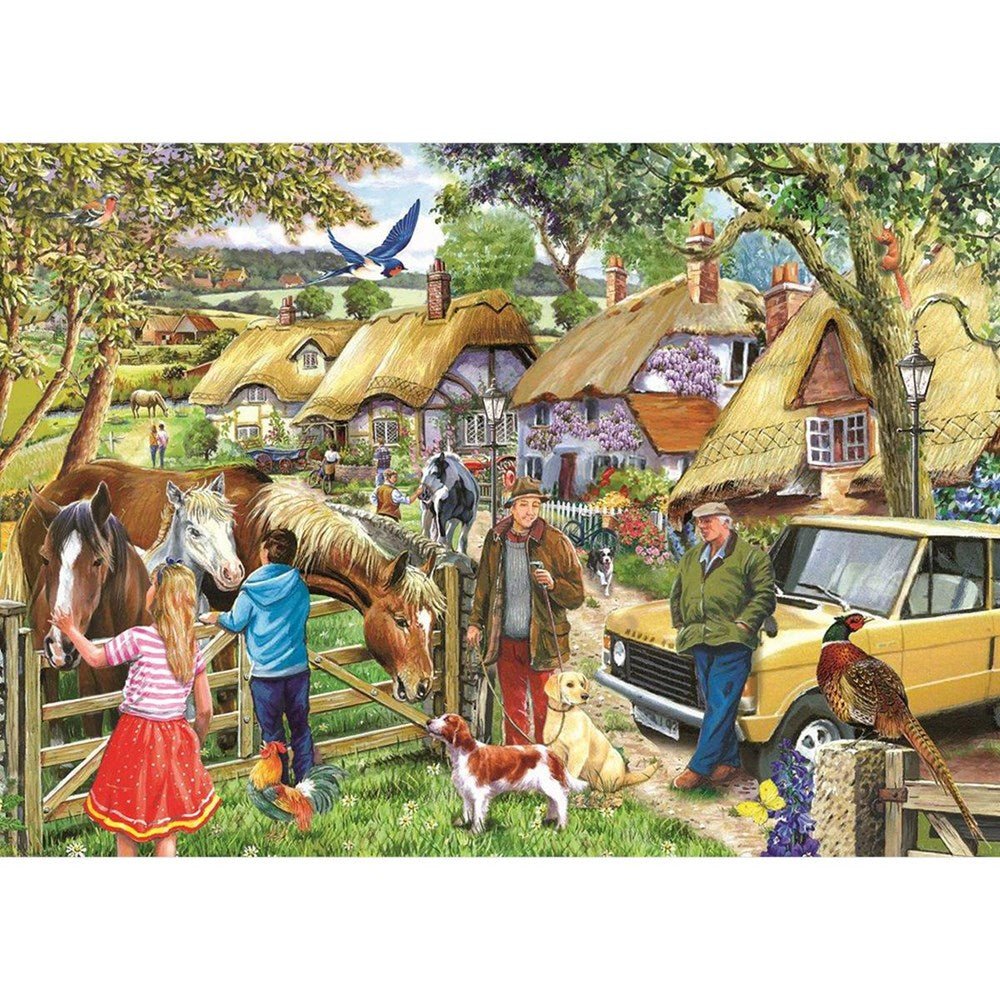 Horses & Hounds - BIG 500 Piece Jigsaw Puzzle - ABC School Supplies