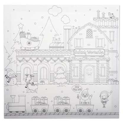 Icon 300X300mm Colour My Canvas Festive Edition - Santa's Workshop - ABC School Supplies