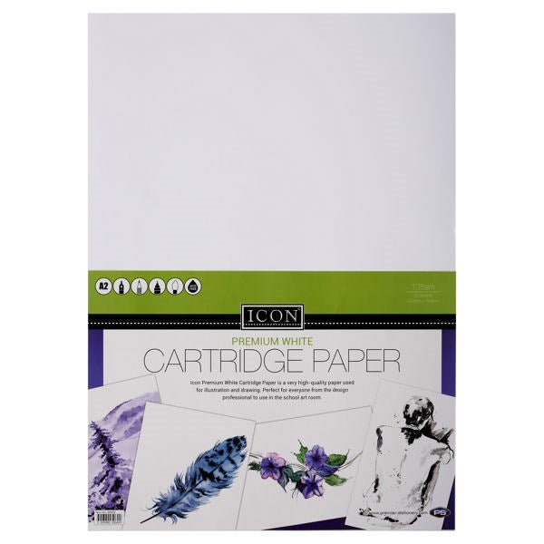 Icon A2 135Gsm Cartridge Paper 20 Sheets - ABC School Supplies