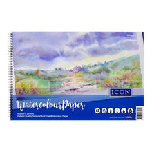 Icon A3 300Gsm Wiro Watercolour Pad 12 Sheets - ABC School Supplies