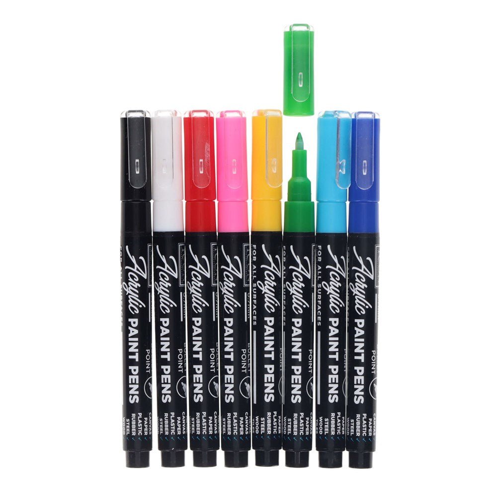 Icon Acrylic Paint Pens Pack of 8 - ABC School Supplies