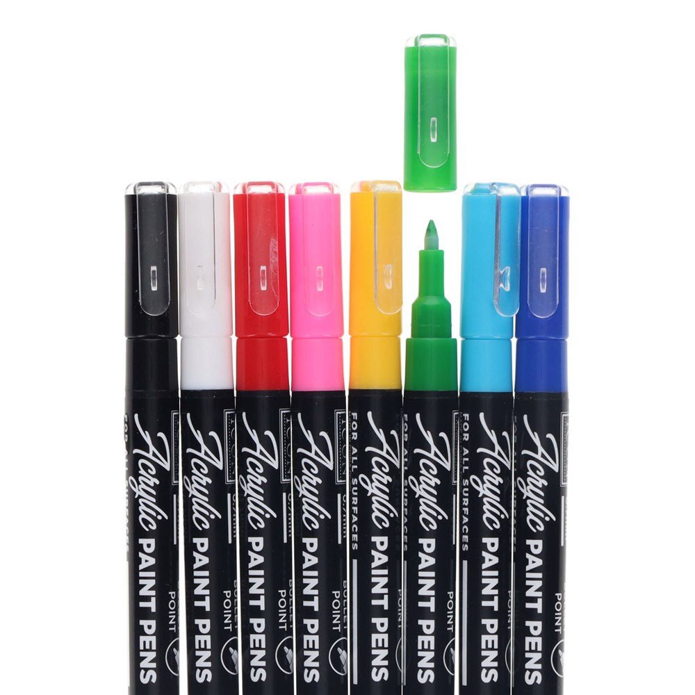 Icon Acrylic Paint Pens Pack of 8 - ABC School Supplies