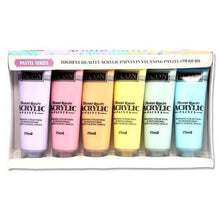 Icon Acrylic Paints Set 6X75Ml - Pastel - ABC School Supplies