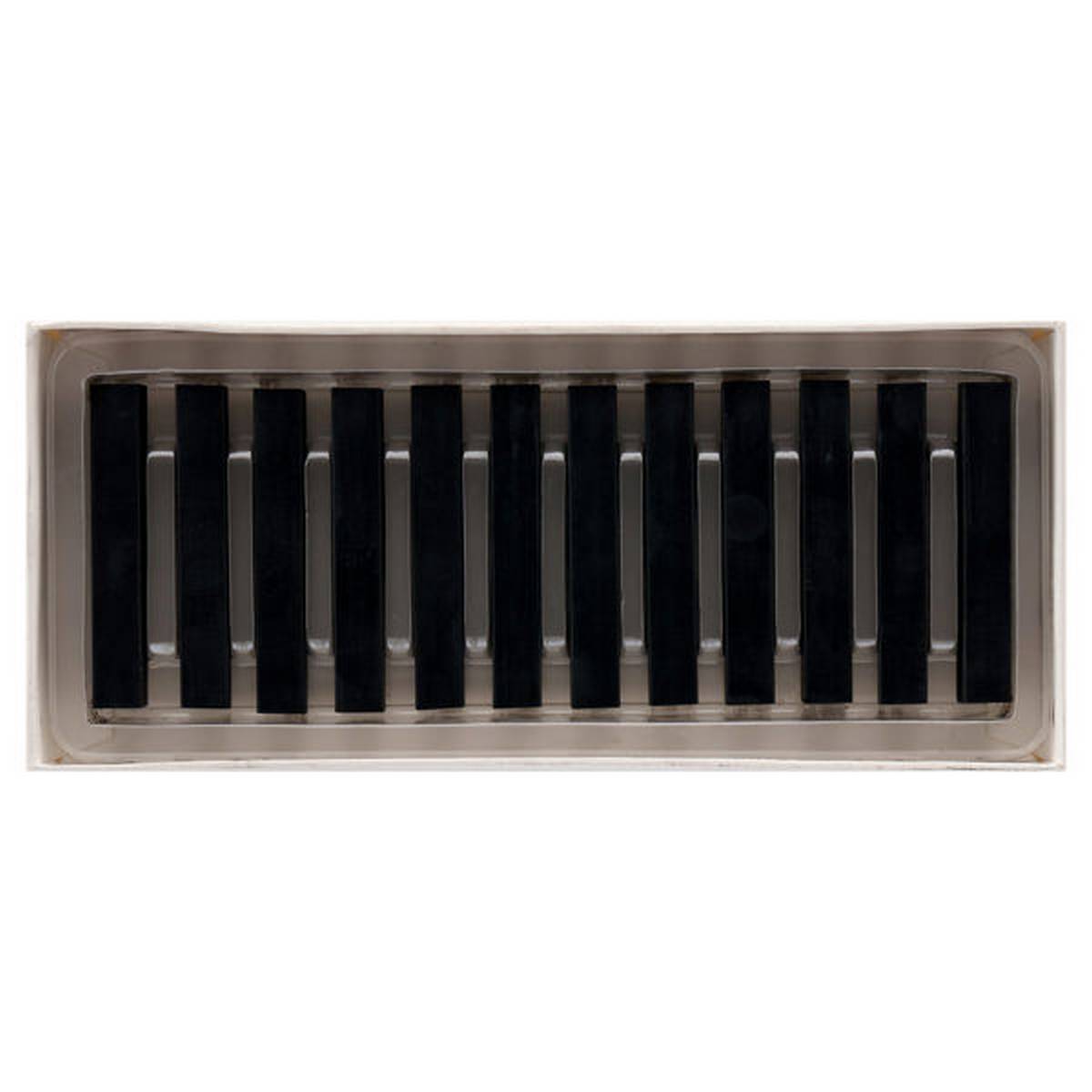 Icon Box 12 Chalk Pastels - Black - ABC School Supplies