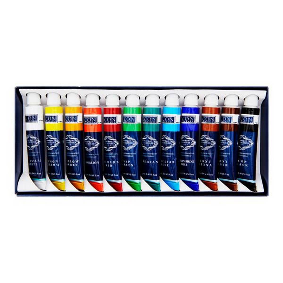 Icon Box 12X12Ml Watercolour Paints - ABC School Supplies
