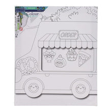 Icon Colour My Canvas - Food Truck 250x300mm - ABC School Supplies