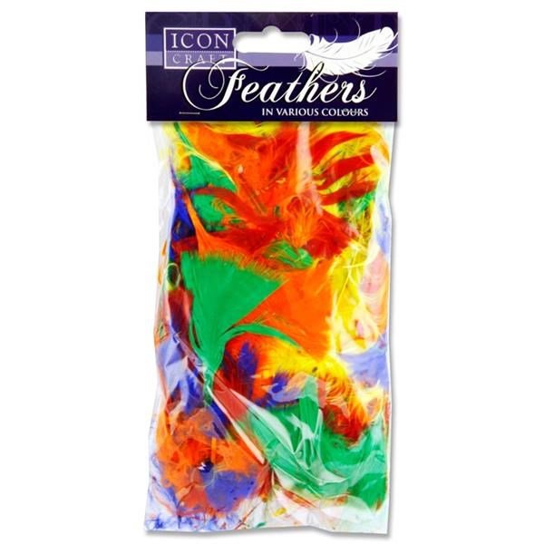 Icon Craft 18G Bag Feathers - Bold - ABC School Supplies