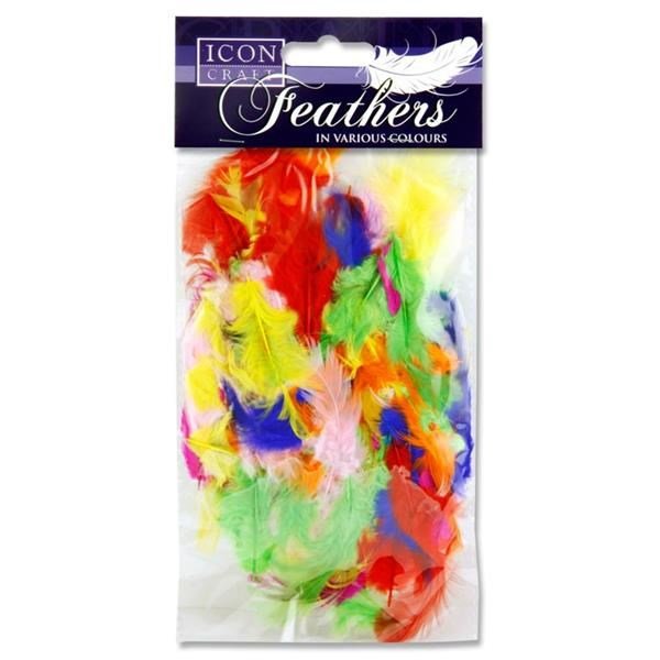 Icon Craft 7G Bag Feathers - Bright - ABC School Supplies