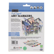 Icon Dual Tipped Art Markers - Pack of 12 - ABC School Supplies