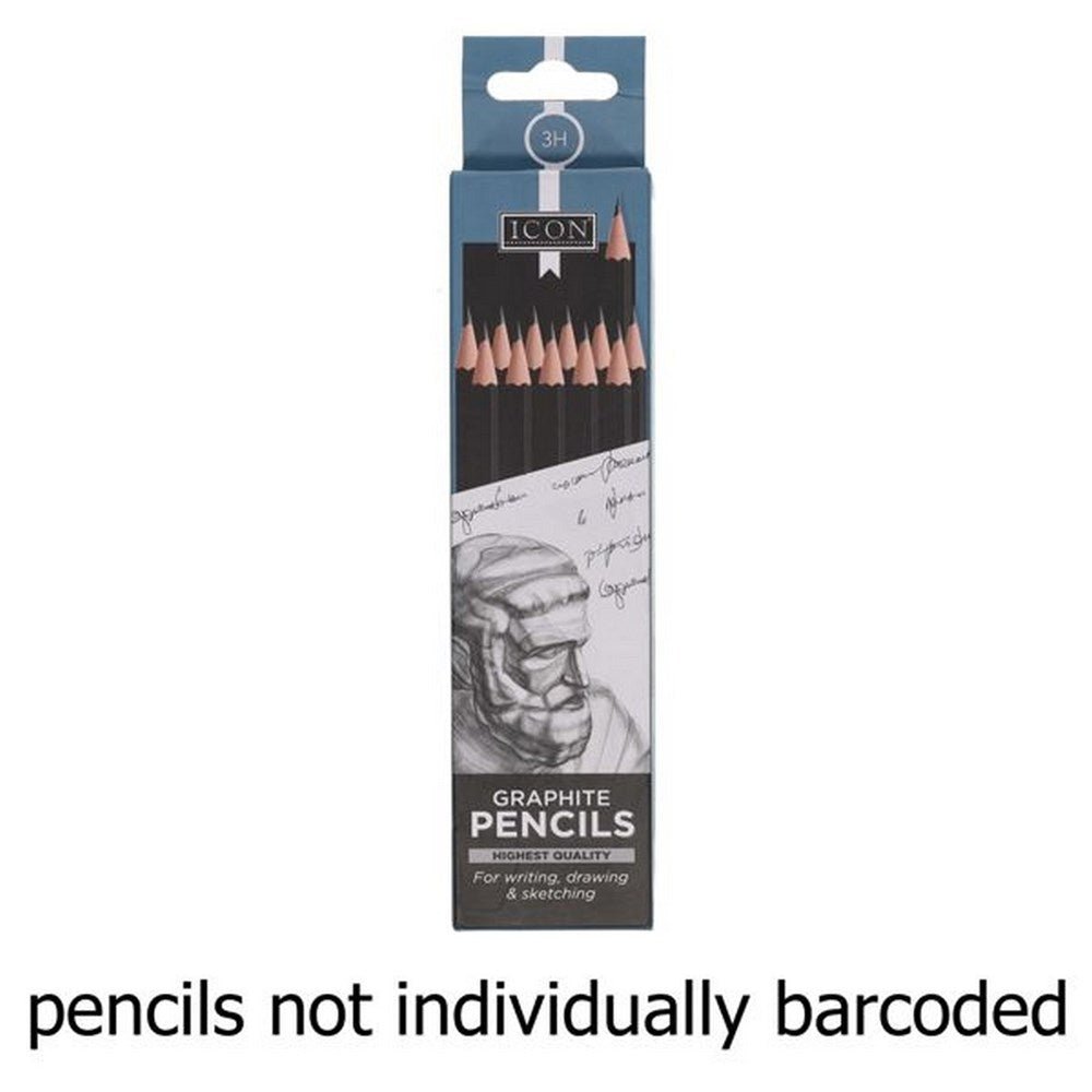 Icon Graphite Pencils 3H Box Of 12 - ABC School Supplies