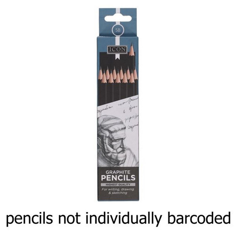 Icon Graphite Pencils 5B Box Of 12 - ABC School Supplies