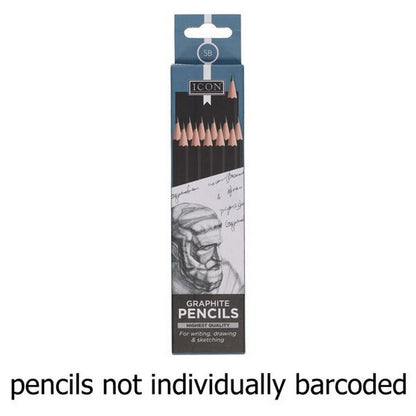 Icon Graphite Pencils 5B Box Of 12 - ABC School Supplies
