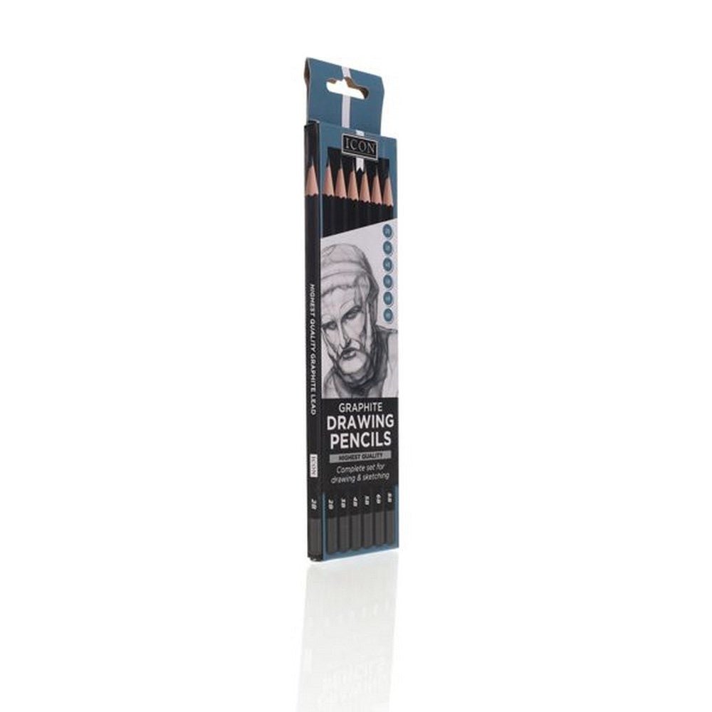 Icon Graphite Pencils Complete Set Of 6 - ABC School Supplies