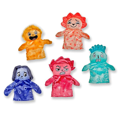 Feelings Family™ Hand Puppets Loved, Nervous, Frustrated, Lonely, and Excited