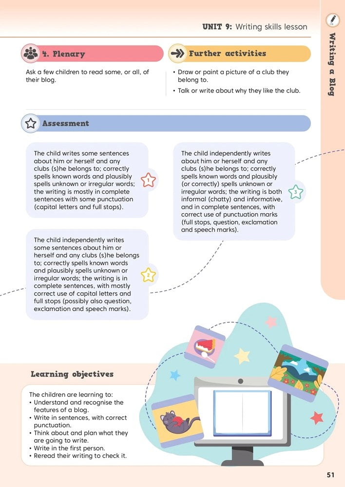 Jolly Literacy - Reading Comprehension & Writing Skills Teacher’s Book 2 - In Print Letters