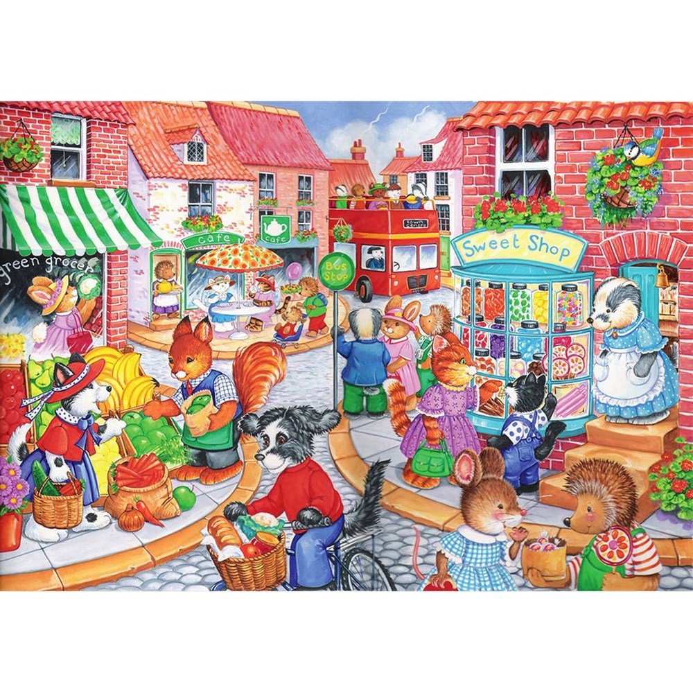 In The Town - 80 Piece Jigsaw Puzzle - ABC School Supplies