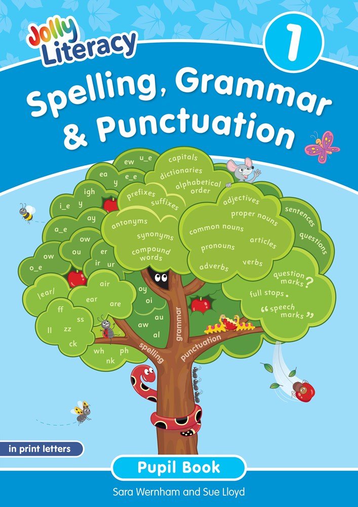 Jolly Literacy: Spelling, Grammar & Punctuation Pupil Book 1 in Print Letters - ABC School Supplies