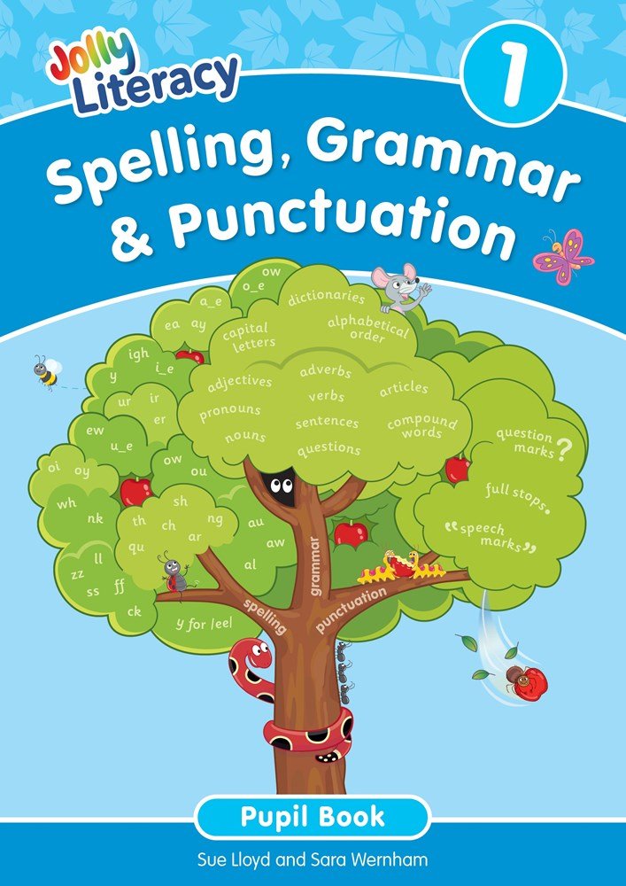 Jolly Literacy: Spelling, Grammar & Punctuation Pupil Book 1 (Precursive Letters) - ABC School Supplies