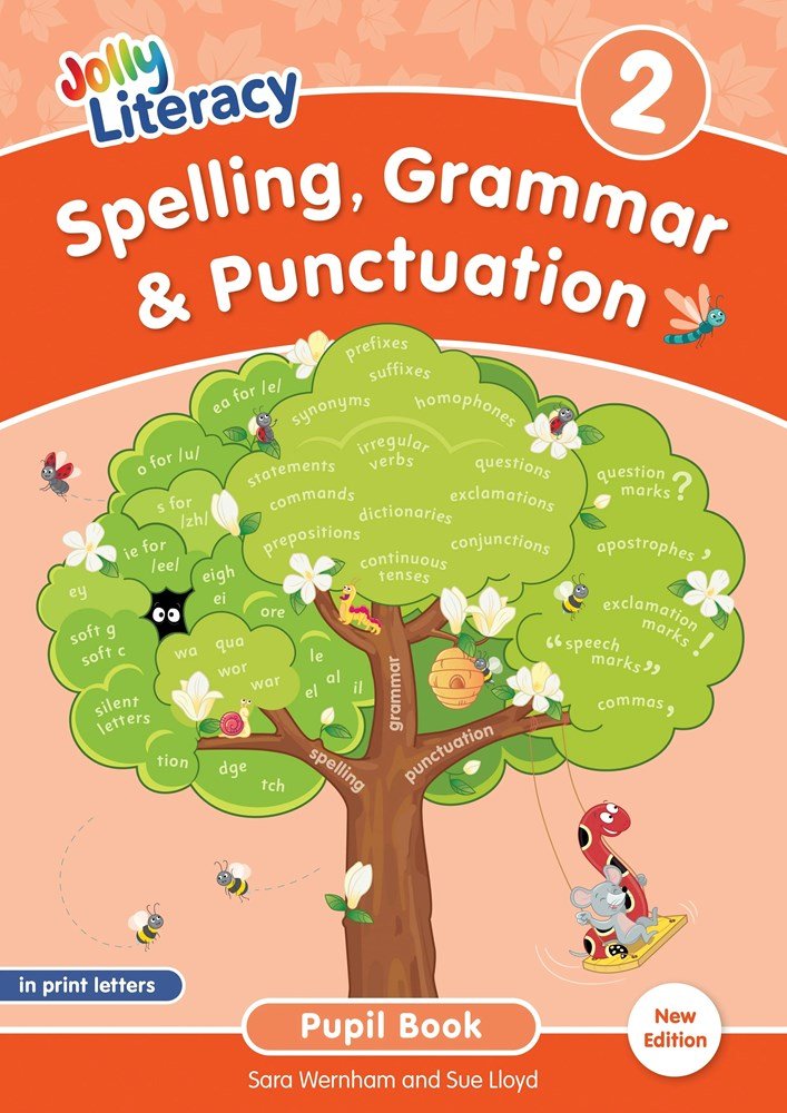 Jolly Literacy - Spelling, Grammar & Punctuation Pupil Book 2 - In Print Letters- New Edition - ABC School Supplies