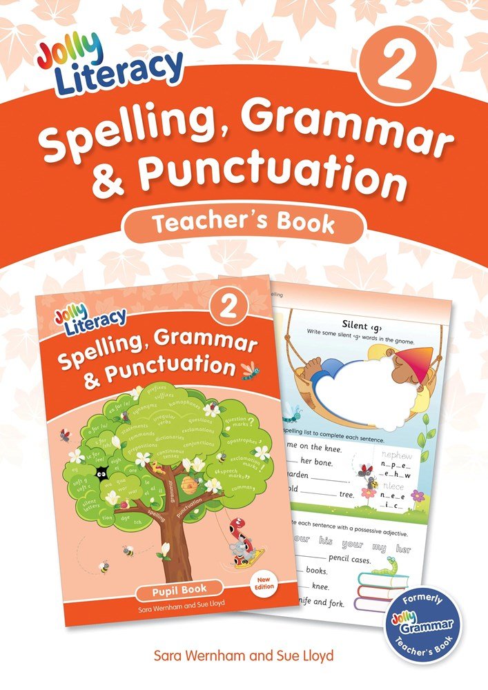 Jolly Literacy - Spelling, Grammar & Punctuation Teacher’s Book 2 - In Precursive Letters - New Edition - ABC School Supplies