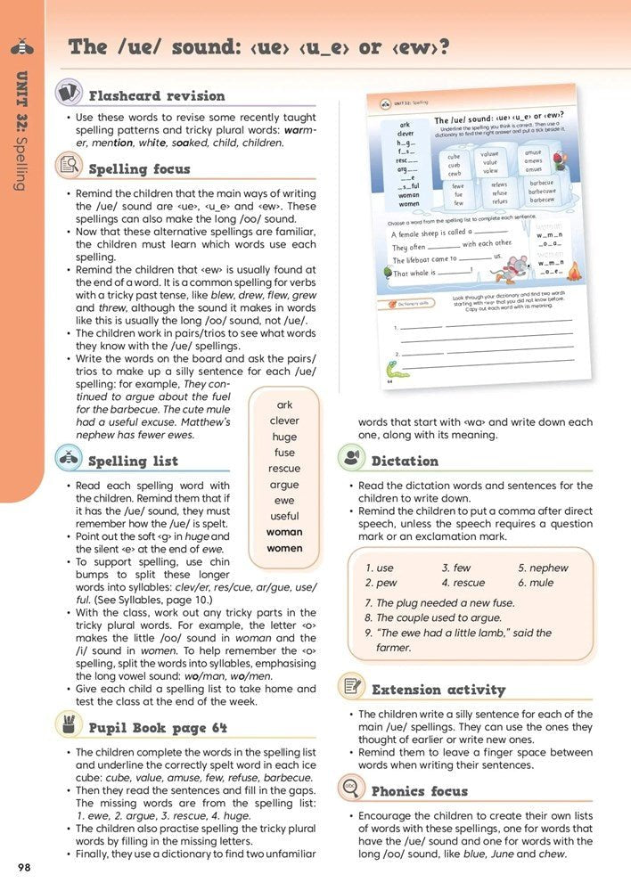 Jolly Literacy - Spelling, Grammar & Punctuation Teacher’s Book 2 - In Print Letters - New Edition - ABC School Supplies