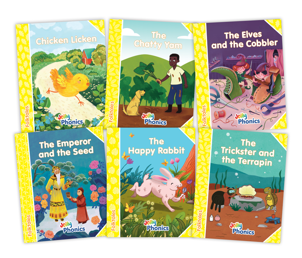 Jolly Phonics Decodable Folktales Readers Level 2 (Yellow Level) - ABC School Supplies