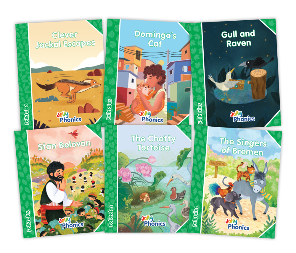 Jolly Phonics Decodable Readers Folktales Readers - Level 3 (Green Level) - ABC School Supplies