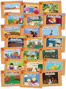 Jolly Phonics Decodable Readers Level 0 (Orange Level) Complete Set (Pack Of 21) - ABC School Supplies