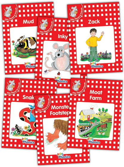 Jolly Phonics Decodable Readers Level 1 (Red Level) Inky & Friends - ABC School Supplies