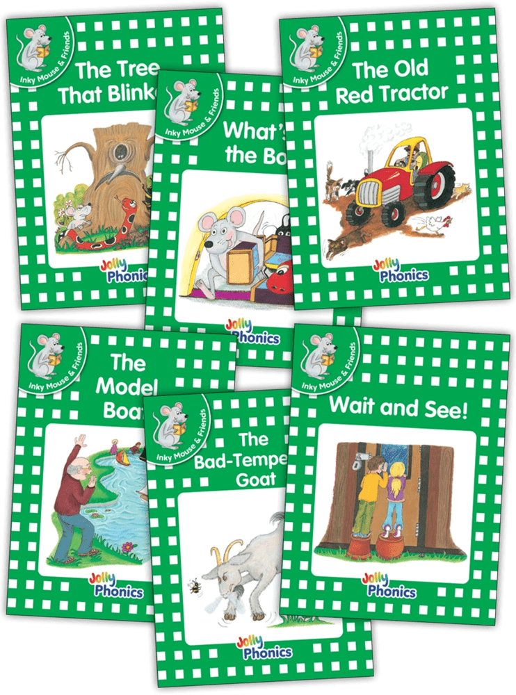 Jolly Phonics Decodable Readers Level 3 (Green Level) Inky & Friends - ABC School Supplies