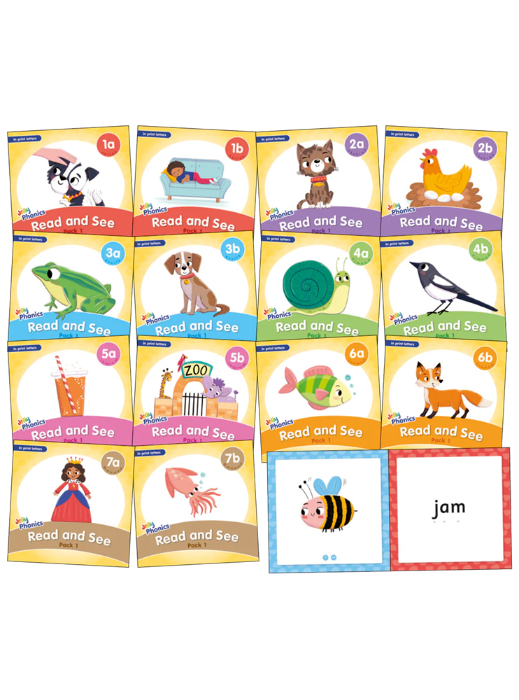 Jolly Phonics Read and See, Pack 1 (Print letters) - ABC School Supplies