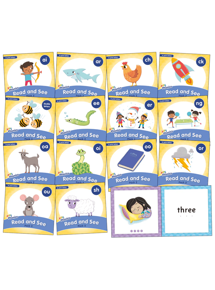 Jolly Phonics Read and See, Pack 2 (Print Letters) - ABC School Supplies