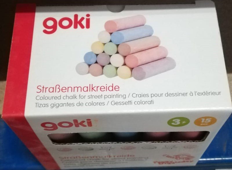 Jumbo Sidewalk Chalk - Coloured Box of 15pcs - ABC School Supplies
