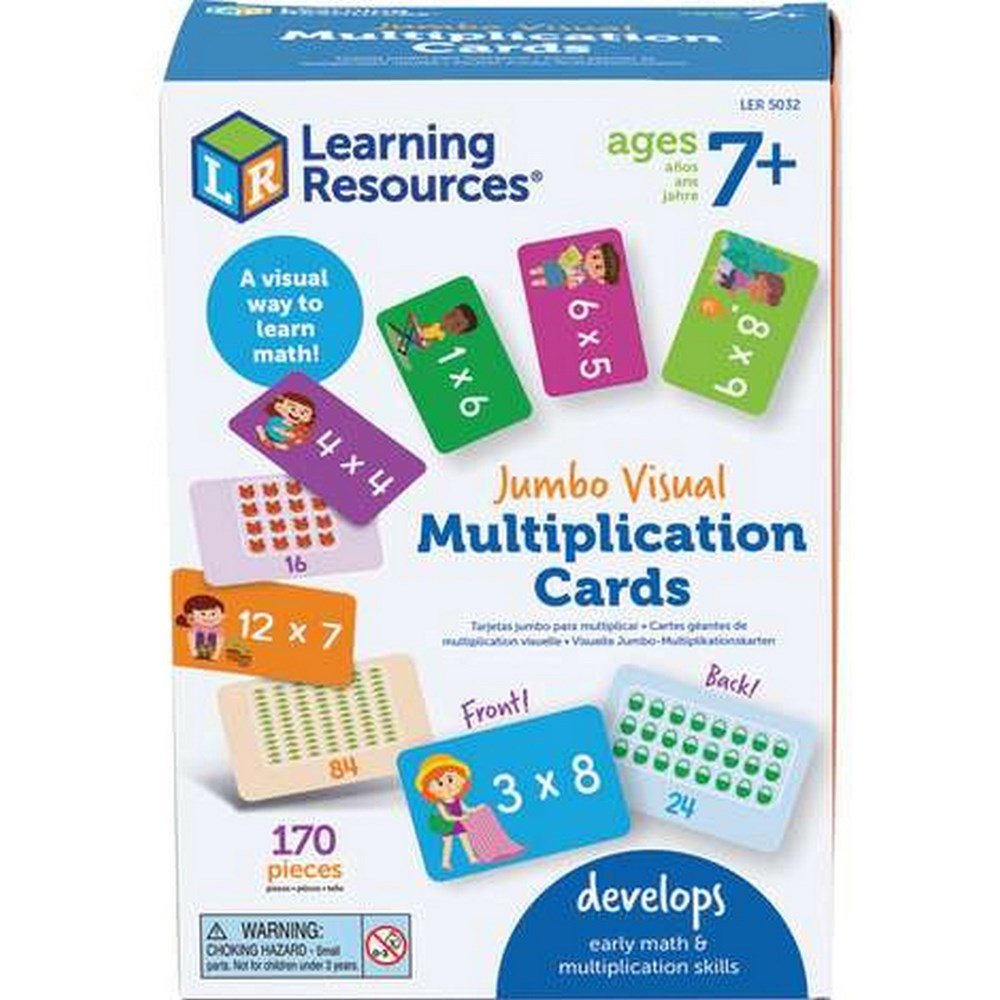 Jumbo Visual Multiplication Cards - ABC School Supplies
