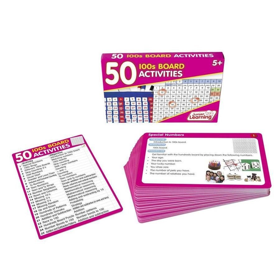Junior Learning 50 100S Board Activities - ABC School Supplies