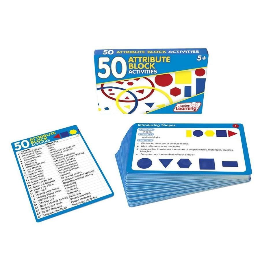 Junior Learning 50 Attribute Block Activities - ABC School Supplies