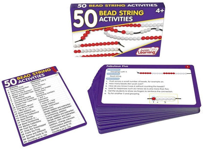 Junior Learning 50 Bead String Activity Cards - ABC School Supplies