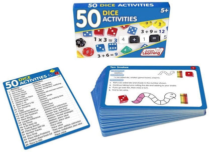 Junior Learning 50 Dice Activity Cards - ABC School Supplies