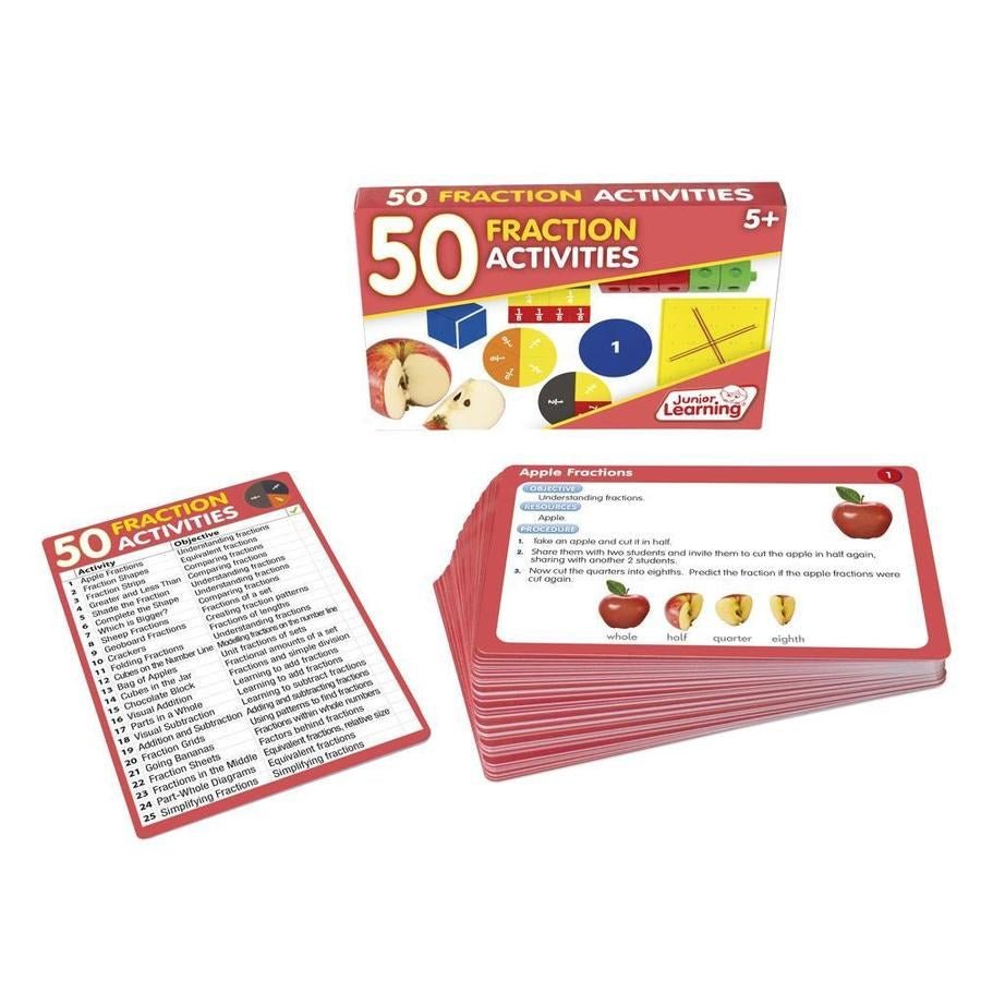 Junior Learning 50 Fraction Activities - ABC School Supplies