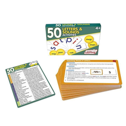 Junior Learning 50 Letters And Sounds Activities - ABC School Supplies