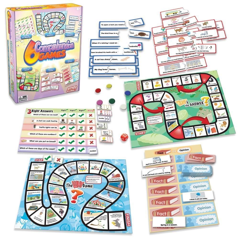 Junior Learning 6 Comprehension Games - ABC School Supplies