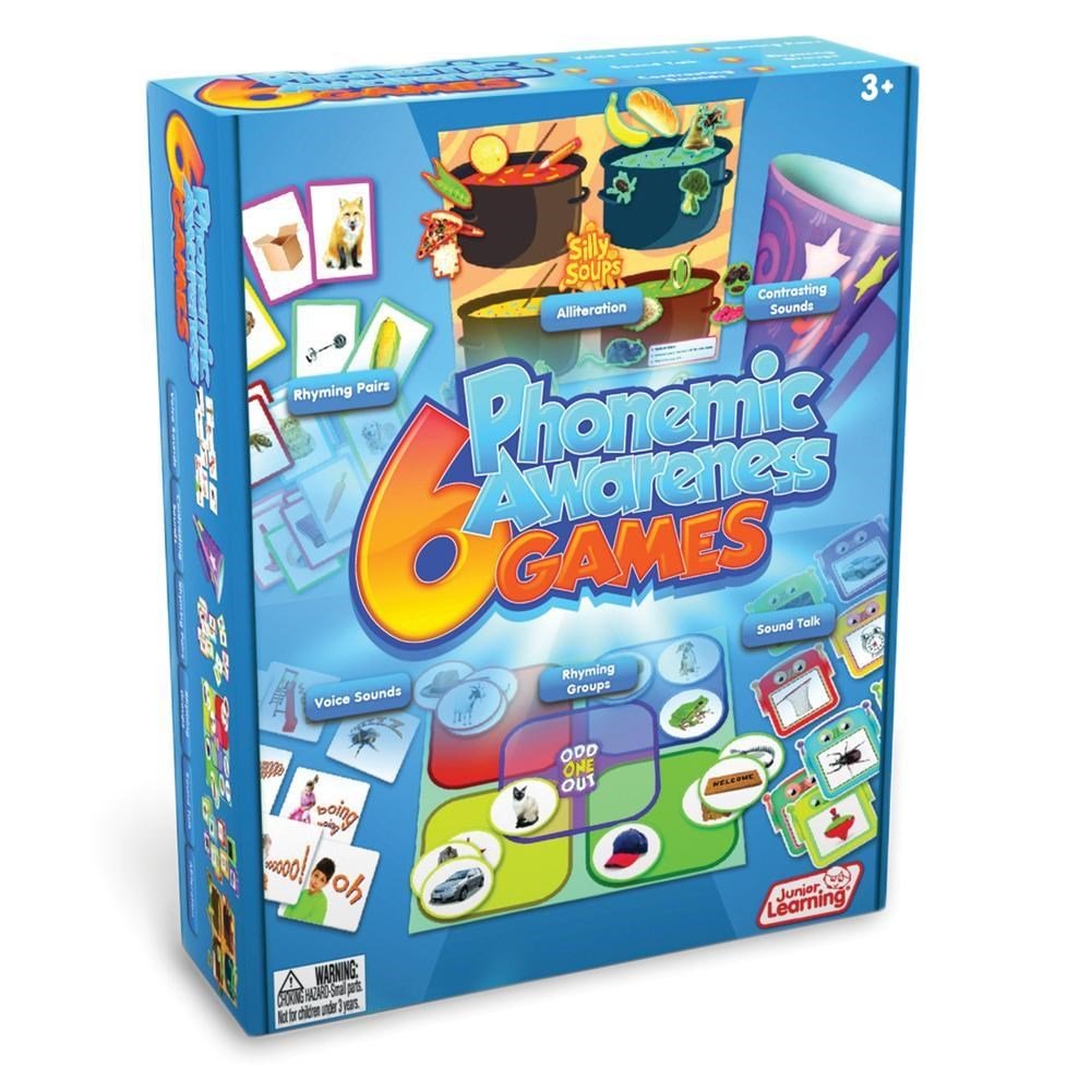 Junior Learning 6 Phonemic Awareness Games - ABC School Supplies