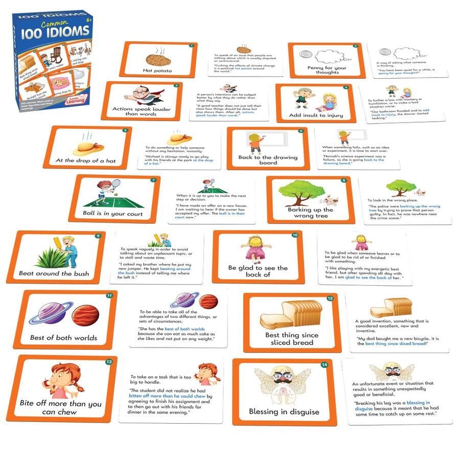 Junior Learning Common Idioms 100Qty - ABC School Supplies