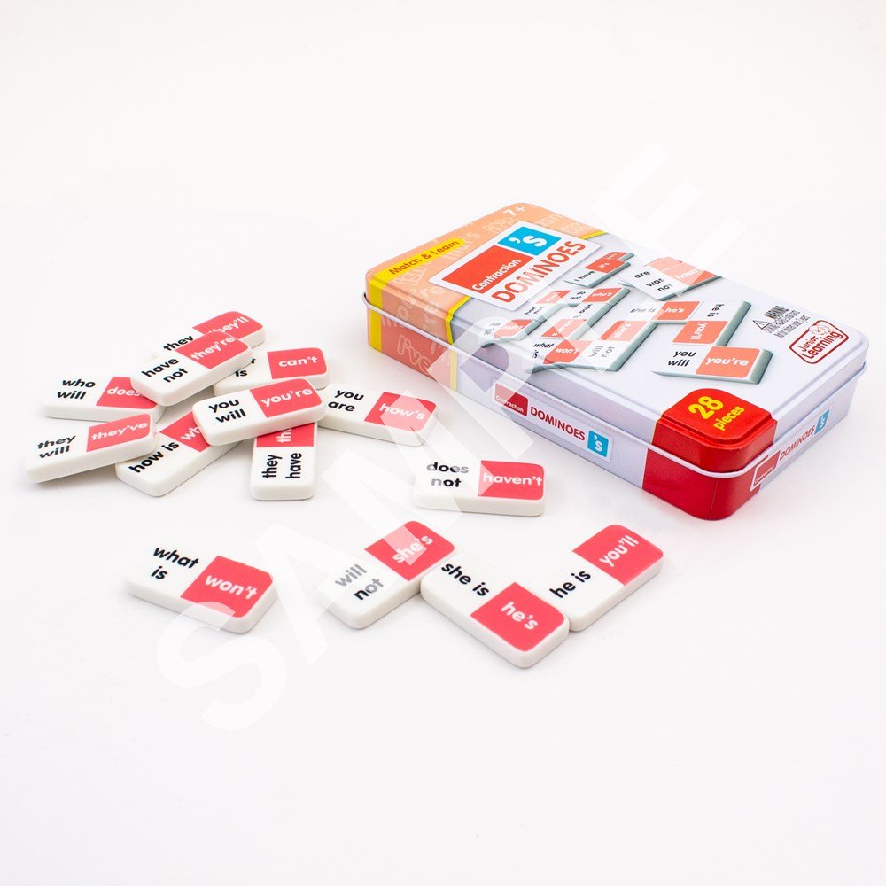 Junior Learning Contraction Dominoes - ABC School Supplies