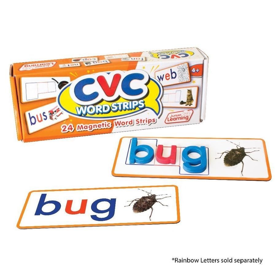 Junior Learning Cvc Word Strips - ABC School Supplies