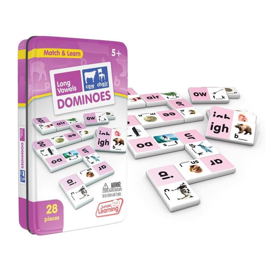 Junior Learning Long Vowels Dominoes - ABC School Supplies