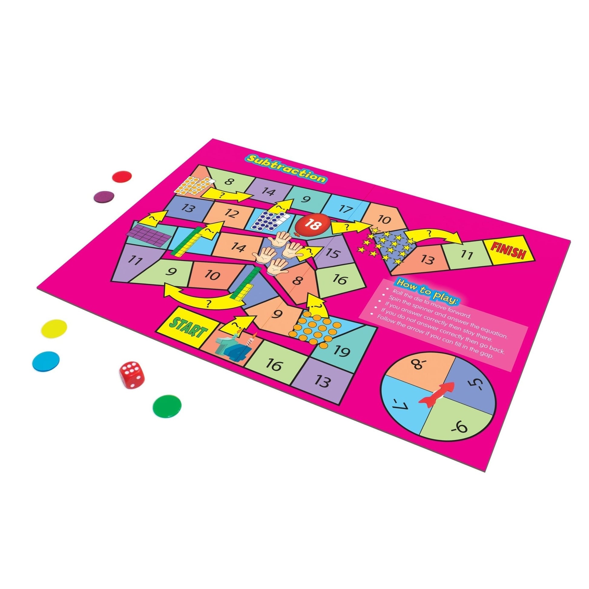 Junior Learning Maths Board Game Set Of 4 - ABC School Supplies